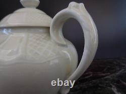 Ceramic porcelain teapot B&C Limoges vintage art nouveau signature PN France