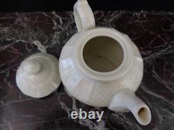 Ceramic porcelain teapot B&C Limoges vintage art nouveau signature PN France