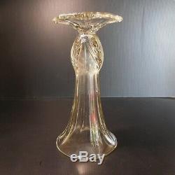 Crystal Glass Vase Original Vintage Art Nouveau Deco Design Twentieth France N6040