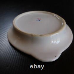 Empty-pooch Ceramic Servant Porcelain White Gold Vintage Art Nouveau N7423