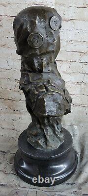 Fine Grand Vintage French Art New Bronze Statue Sculpture E. Villanis Statue
