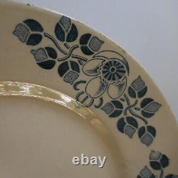 Flat ceramic plate vintage art nouveau 1920 CELL ONGC France N6715