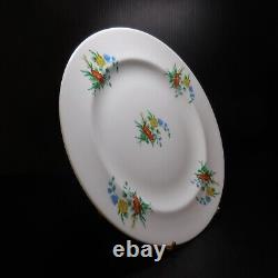 Flat ceramic porcelain plate Limoges GDF France vintage Art Nouveau N7741