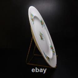 Flat ceramic porcelain plate Limoges GDF France vintage Art Nouveau N7741