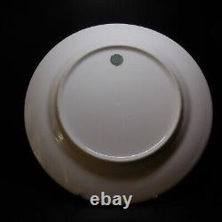 Flat ceramic porcelain plate Limoges GDF France vintage Art Nouveau N7741