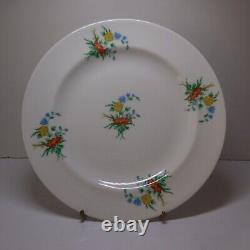 Flat ceramic porcelain plate Limoges GDF France vintage Art Nouveau N7741