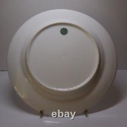 Flat ceramic porcelain plate Limoges GDF France vintage Art Nouveau N7741