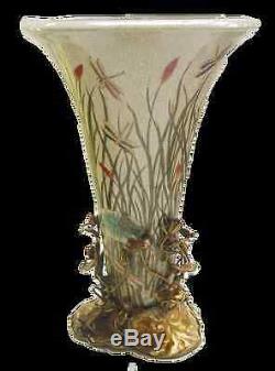 Flower Vase Luxury Porcelain Art Nouveau Bronze Vintage Aesthetics Noble