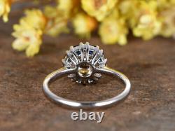 Former Art Deco Vintage Pierre Precious Engagement Silver Ring