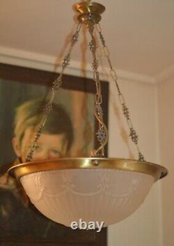 French Art Nouveau Candlestick Vintage Lamp