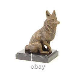 Fuchs Sculpture In Bronze Fox Noble Top Vintage Gift Monobloc Figurine