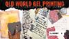 Gel Printing Old World Papers With Artfoamie Stamps And Distressed Ink Step By Step Tutorial