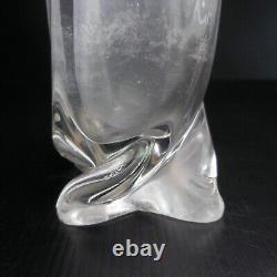 Handmade vintage crystal vase Art Nouveau manufactured in Sèvres, France N5720