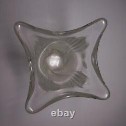 Handmade vintage crystal vase Art Nouveau manufactured in Sèvres, France N5720