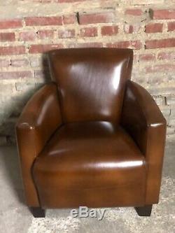 Havana Club Chairs (pair) Vintage Leather