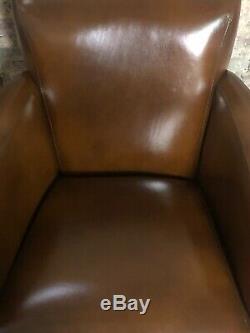 Havana Club Chairs (pair) Vintage Leather