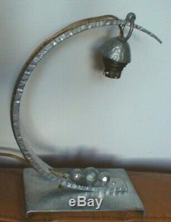 Industrial Lamp Art Nouveau Vintage Handmade Metal Stamped Fag