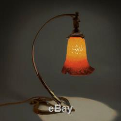 Lamp Bronze Paste Glass Art Design New Vintage Table Lamp Art Deco 1920 30's