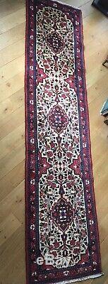 Large Wool Rug Gallery Of Hand-woven. 320 X 80 Cm. Vintage