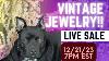 Live Vintage Jewelry Sale 7pm Est: Art Nouveau Austrian Crystal And More