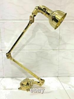 Long Arm Vintage Modern One Light Wall Swinger Arm Brass Stretchable Lamp