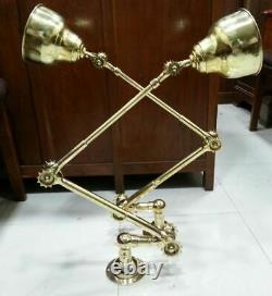 Long Arm Vintage Style Industrial Rustic Wall Brass Dimmable Stretchable Light