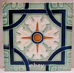 Majolique Carreau Vintage Art New Ceramic Glazing Saji Japan Geometric