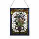 Makenier Style Tiffany Stained Glass Effect Vintage Art Decorative Flower Vase
