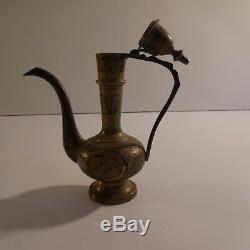 Mini Pot Copper Brass Vintage Handmade Oriental Art New Pn N3072 France
