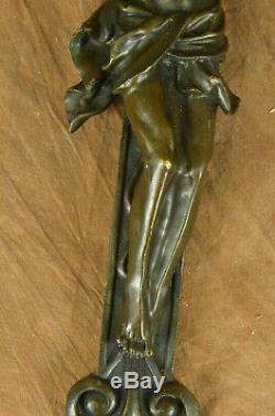 Museum Quality Vintage Crucifix / Bronze Jesus Christ Cross / Arts House Decor