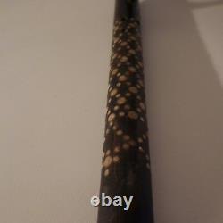 N2004 Ebony Cane Inlays Pomme Head Vintage Bird Handmade Art Deco