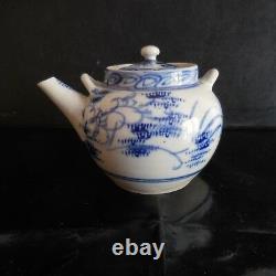 N2767 Chinese Ceramic Sandstone Tea Vintage Art Nouveau Design 20th Pn