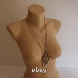 Necklace Woman Jewelry Fantasy Metal Accessory Vintage Art Nouveau N4128