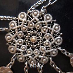 Necklace Woman Jewelry Fantasy Metal Accessory Vintage Art Nouveau N4128