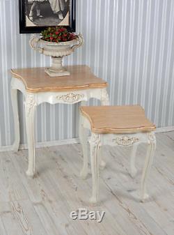 Nesting Tables Stacking Tables Shabby Chic Shabby Chic Two Vintage Tables
