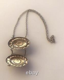 New Art Pendant Necklace Vintage Ancient Silver Metal Mi-long