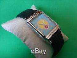 New Rectangle Watch Turquoise Dial Small Second Hand Type Art Deco