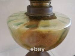 Oil Lamp Copper Brass Glass Art Deco New Vintage Handmade Pn France