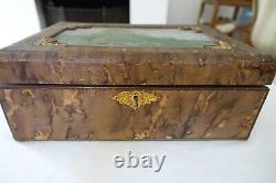 Old Art Nouveau Sewing Box/1900 Sewing Vintage Box