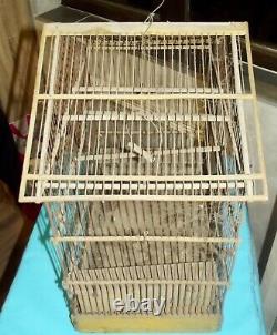 Old Cage In Canaris Vintage Chardonneret Around 1900 Wood And Metal To Restore