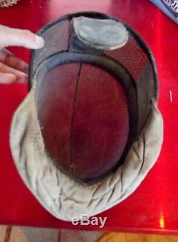 Old Mask Vintage Collection Object Fencing Helmet Duel Lamp Art Deco