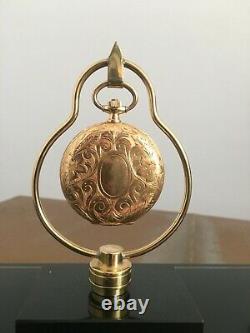 Omega Gossip Watch Solid Gold, Art Nouveau, Perfect Condition. Pocket Watch. 69gr