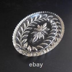 Oval Ramequin Cut Vintage Glass Art Deco New Design 20th France N3965