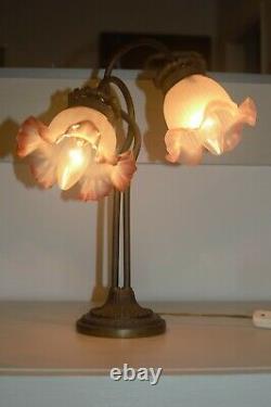 Pair Of Vintage Art Nouveau Table Lamp. Art Deco Table Lamp