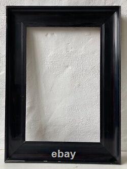 Photo Frame Black Art Nouveau Shabby Folded Dimensions 61.4 X 40.4 CM Antique Vintage