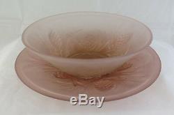 Plate And Cup Opal Glass Liberty Style Vintage Art Nouveau Vase R88