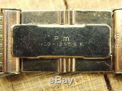 Pontiac Pm Art Deco White Gold Filled Vintage Watch Band 19mm Our Nine 585ms