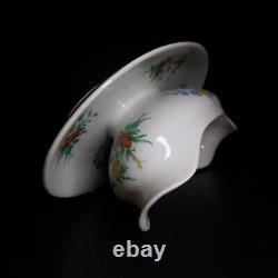 Porcelain Limoges GDF France Vintage Art Nouveau N8006 Ceramic Sauceboat