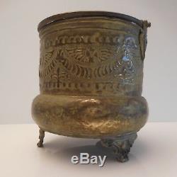 Pot Leaper Copper Antique Brass Vintage Art-deco Antique