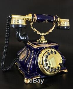 Rare Vintage Art Nouveau Limoges Porcelain Style Phone Model